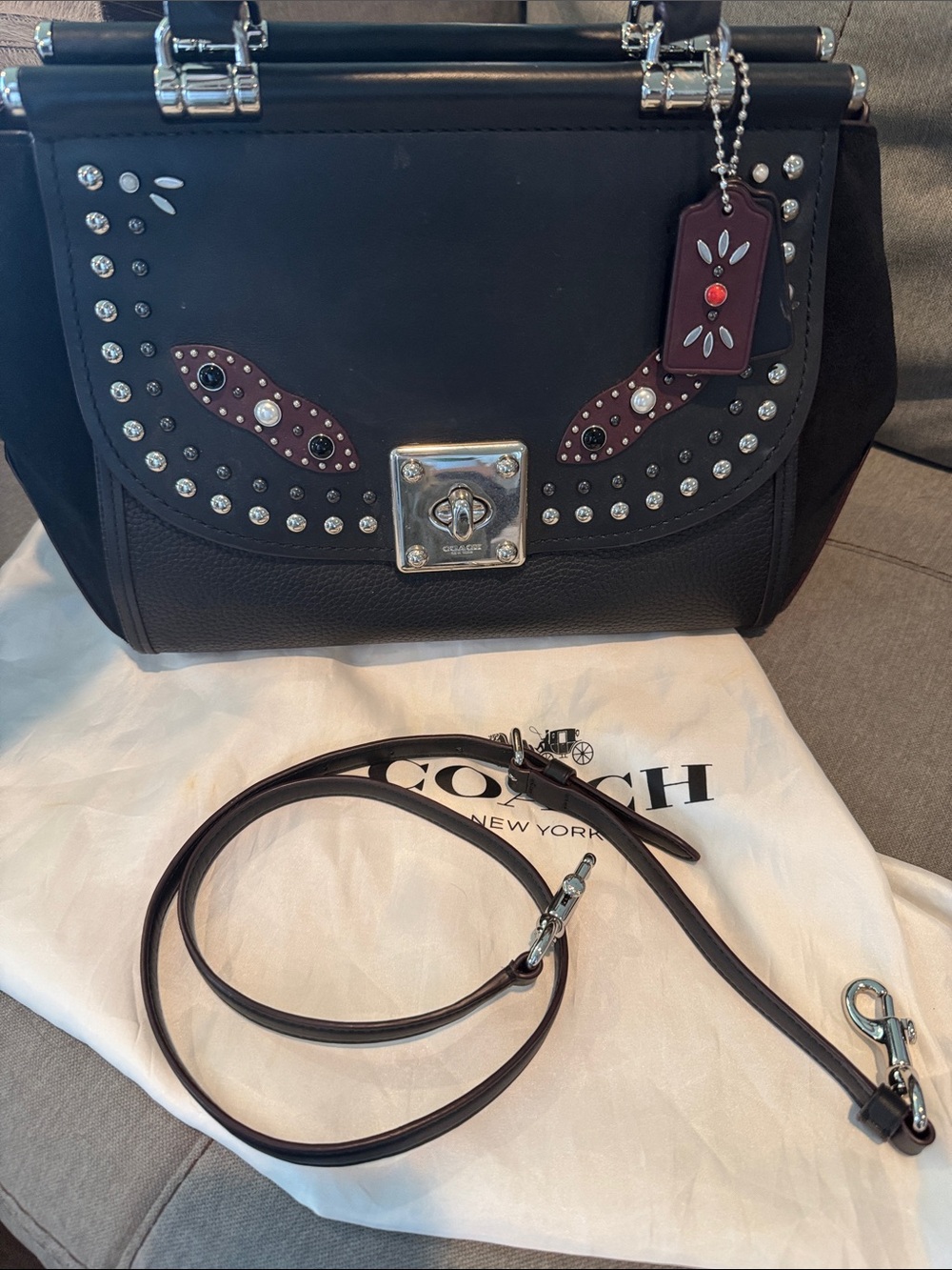 Coach Drifter Carryall
In Glovetanned Leather With Western Rivets - Picture 10 of 10